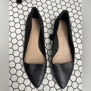 Aldo Black Pointed Flats mixed media size 8